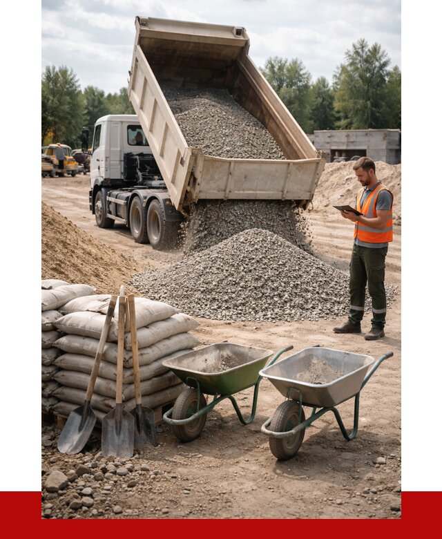 Доставка нерудных материалов в Краснокамске от 1216 руб. | ПРОНЕРУДКнм