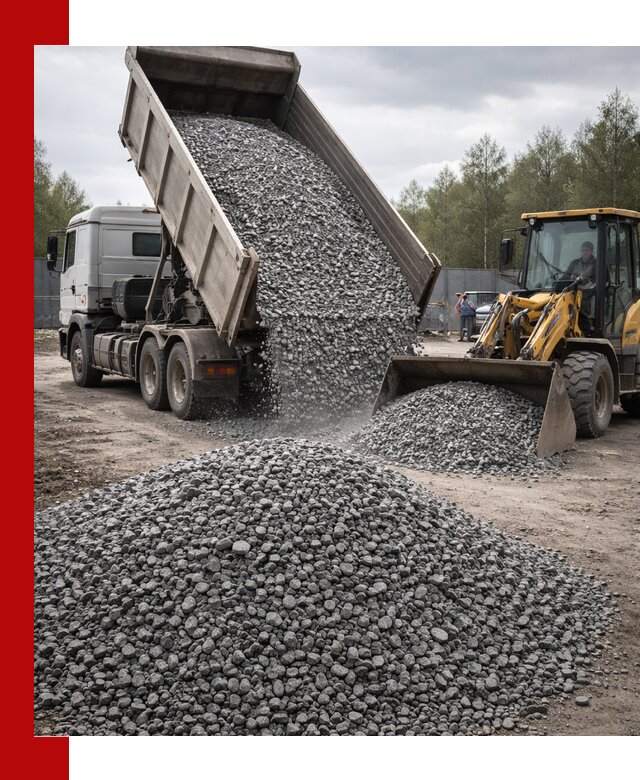 Доставка и продажа щебня гранитного в Краснокамске