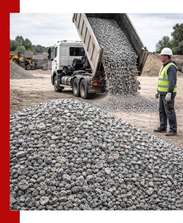 Доставка и продажа гранитного щебня фракции 5-20 в Краснокамске