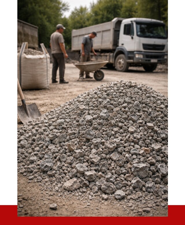 Гранитный щебень фракция 20-40 в Краснокамске от 3244 руб. ПРОНЕРУДКнм