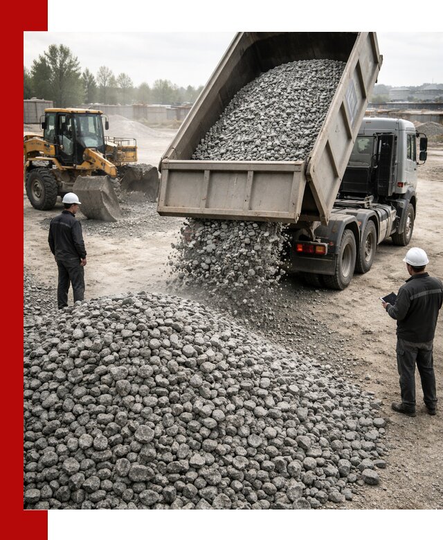 Доставка гранитного щебня фракции 20-40 в Краснокамске