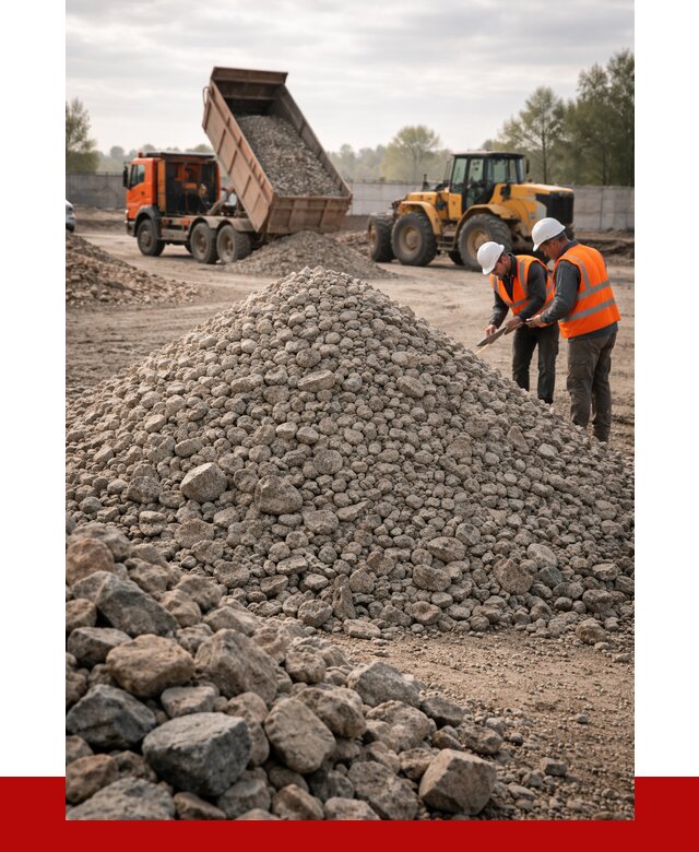 Гранитный щебень фракция 40-70 в Краснокамске от 2534 руб ПРОНЕРУДКнм