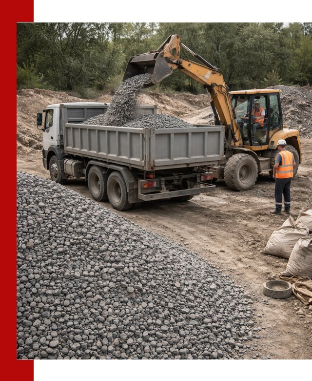 Доставка гравийного щебня в Краснокамске оптом и в розницу