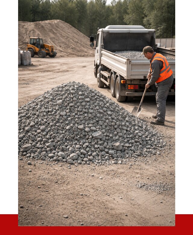 Гравийный щебень фракция 5-10 в Краснокамске от 2230 р. | ПРОНЕРУДКнм