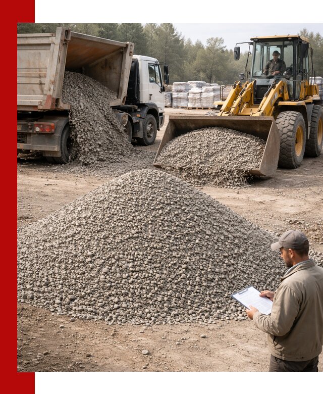 Гравийный щебень фракция 5–10 с доставкой в Краснокамске
