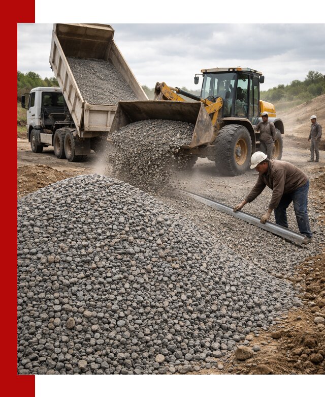 Гравийный щебень фракция 5-20 с доставкой в Краснокамске