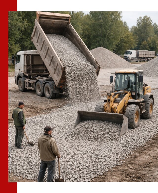 Купить гравийный щебень фракция 20-40 в Краснокамске с доставкой