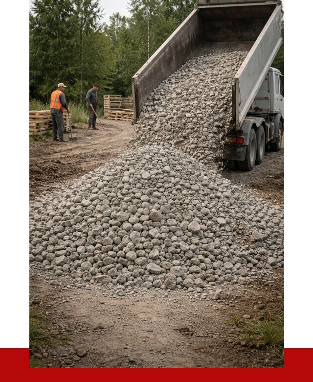 гравийный щебень фракция 70-120 в Краснокамске от 2484 р. ПРОНЕРУДКнм