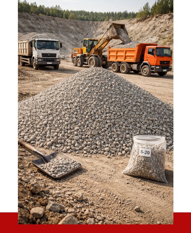 Доломитовый щебень фр. 5-20 в Краснокамске от 4258 р. | ПРОНЕРУДКнм