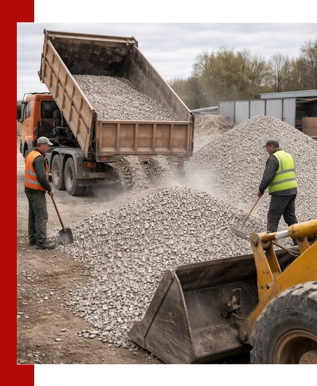 Доломитовый щебень фракции 5-20 с доставкой в Краснокамске