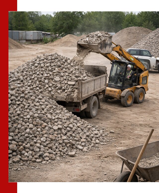 Доставка вторичного щебня в Краснокамске для строительных работ