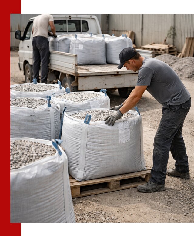 Доставка щебня в мешках по выгодным ценам в Краснокамске
