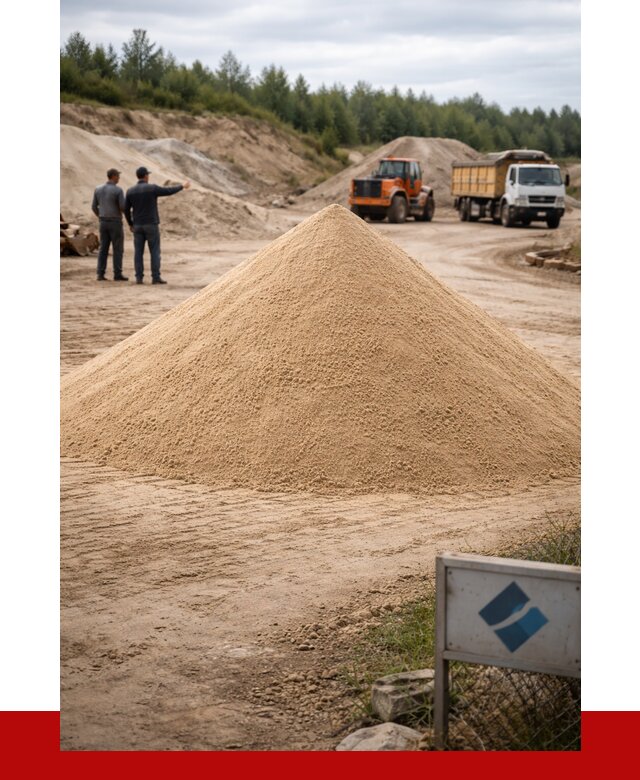Карьерный песок навалом в Краснокамске от 1825 р. | ПРОНЕРУДКнм