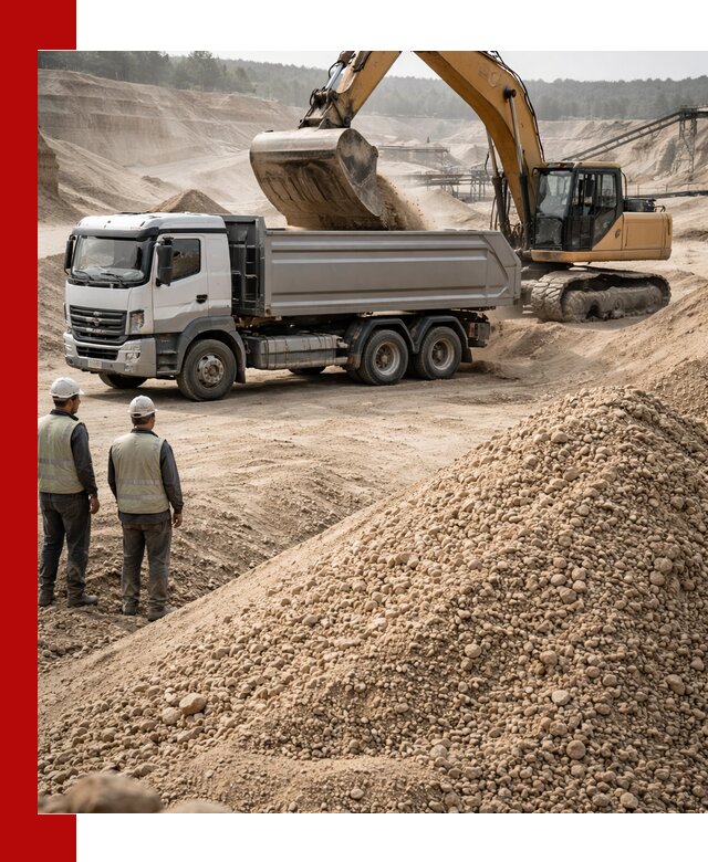 Карьерный крупнозернистый песок с доставкой в Краснокамске