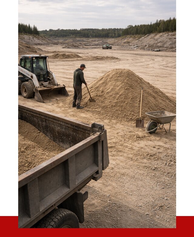 Карьерный песок среднезернистый в Краснокамске, от 2230 р. ПРОНЕРУДКнм