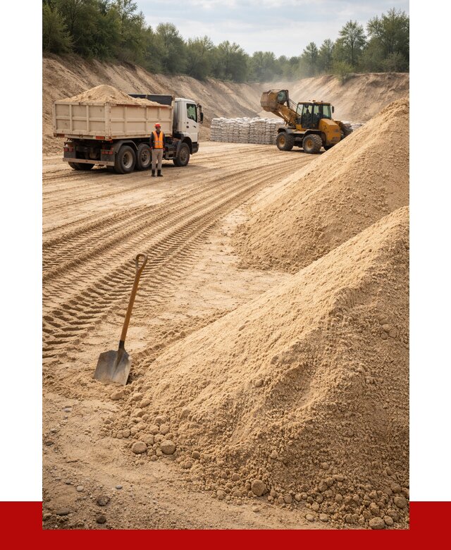 Карьерный песок мелкозернистый в Краснокамске от 9123 р. | ПРОНЕРУДКнм