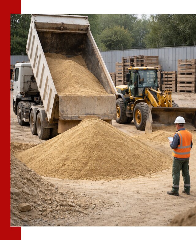 Доставка карьерного мелкозернистого песка в Краснокамске