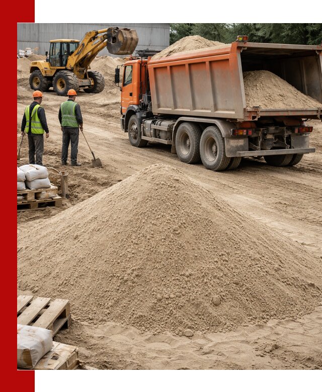 Доставка и продажа мытого речного песка в Краснокамске