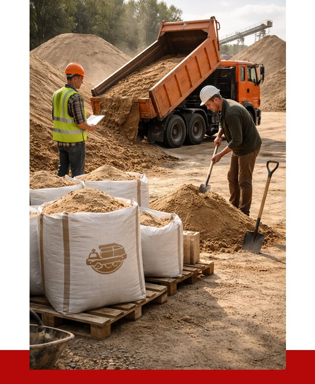 Строительный песок в Краснокамске от 2230 р. с доставкой, ПРОНЕРУДКнм