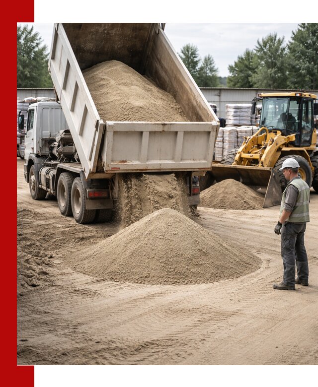 Поставка и доставка песка для бетона в Краснокамске