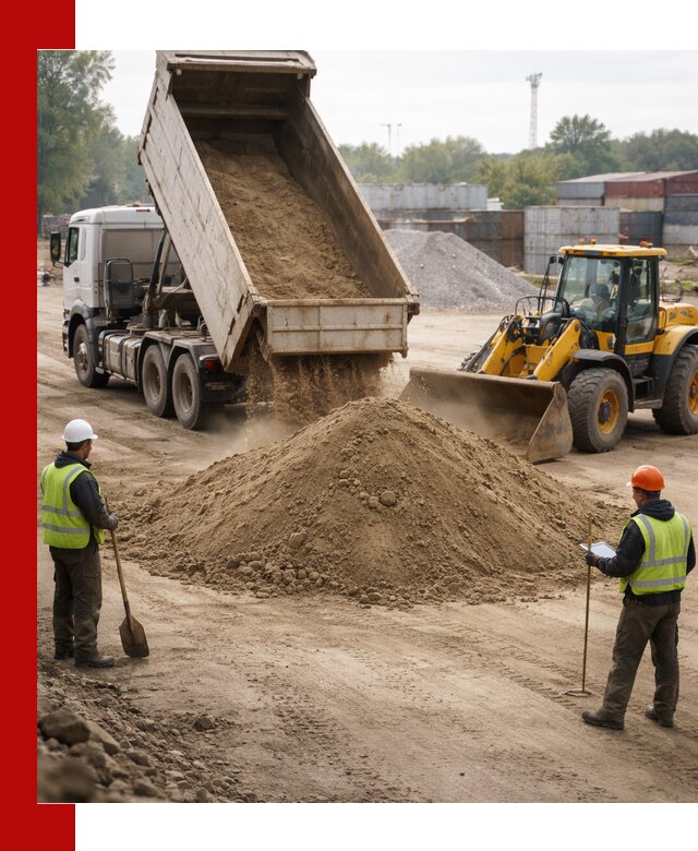 Доставка и продажа пескогрунта оптом и в розницу в Краснокамске