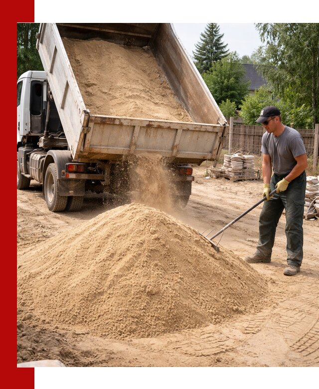 Доставка сухого песка самосвалами в Краснокамске