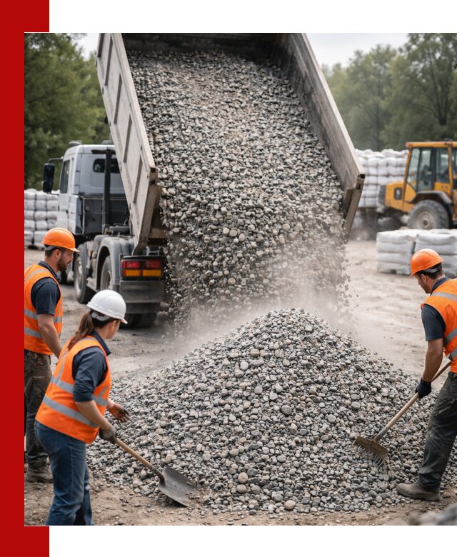 Доставка гравия и камня в Краснокамске оптом и в розницу
