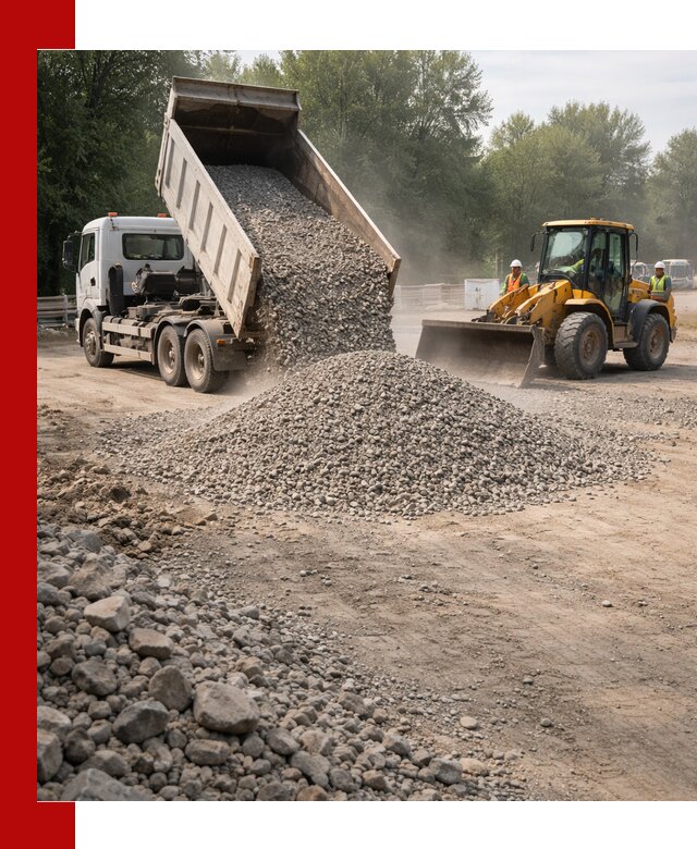 Гравий фракция 5–20 доставка в Краснокамске оптом и в розницу