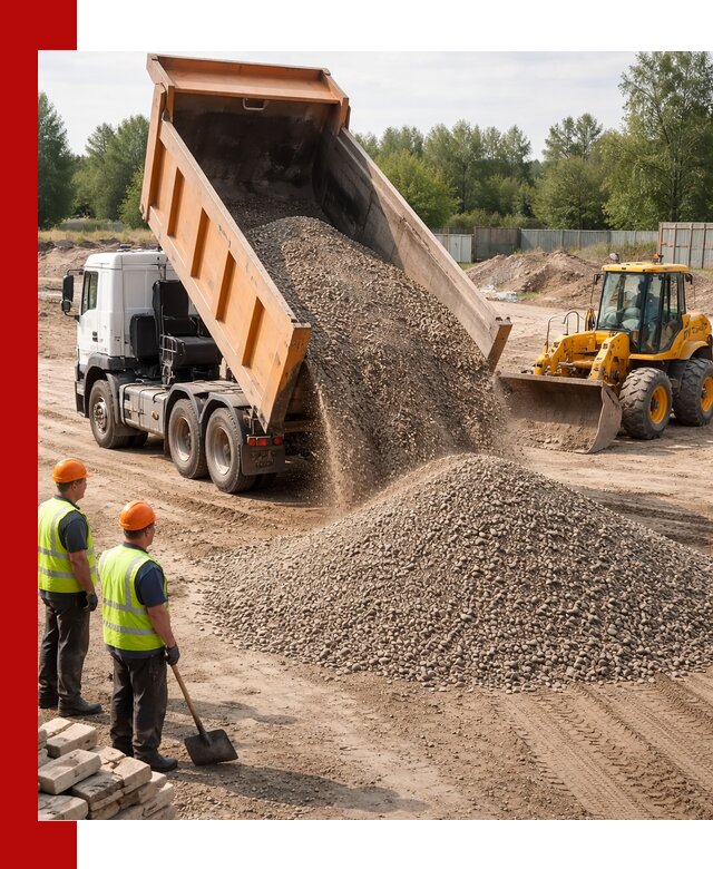Доставка щебёночно-песчаной смеси ЩПС С7 в Краснокамске