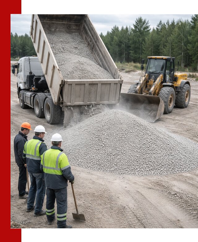 Известняковый отсев 0-5 доставка в Краснокамске быстро и выгодно