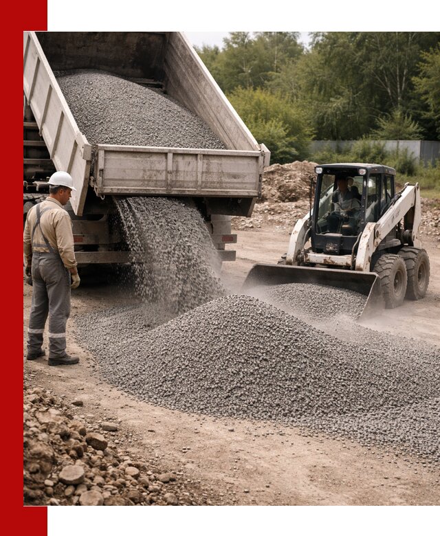 Доставка гравийного отсева 0-5 в Краснокамске оптом и в розницу