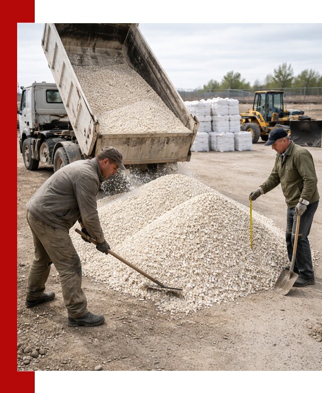 Мраморная крошка с доставкой и разгрузкой в Краснокамске