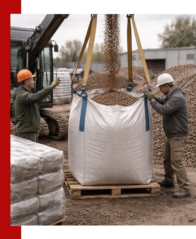 Керамзит в биг-бегах с доставкой в Краснокамске