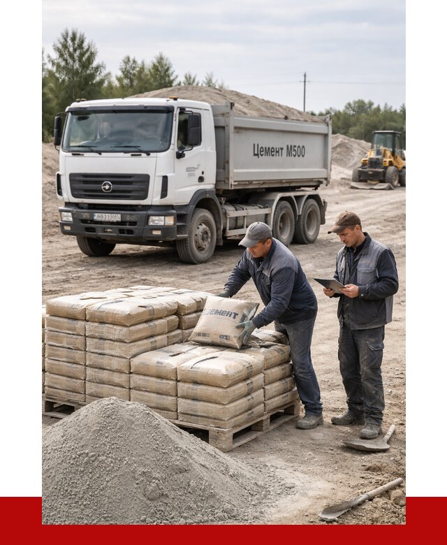 Купить цемент м500 с доставкой в Краснокамске от 5271 р. | ПРОНЕРУДКнм