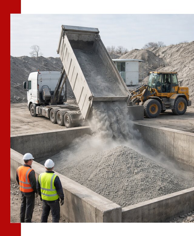 Доставка цемента навалом в Краснокамске крупными партиями