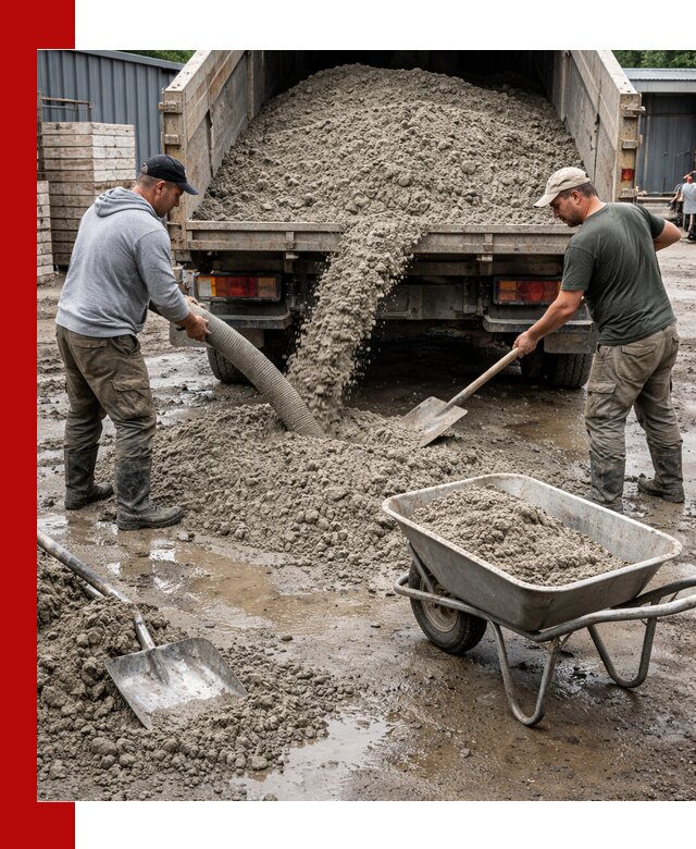 Цементно-песчаная смесь М150 доставка в Краснокамске