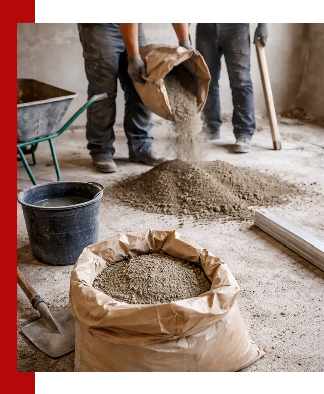 Доставка сухой смеси для стяжки в Краснокамске