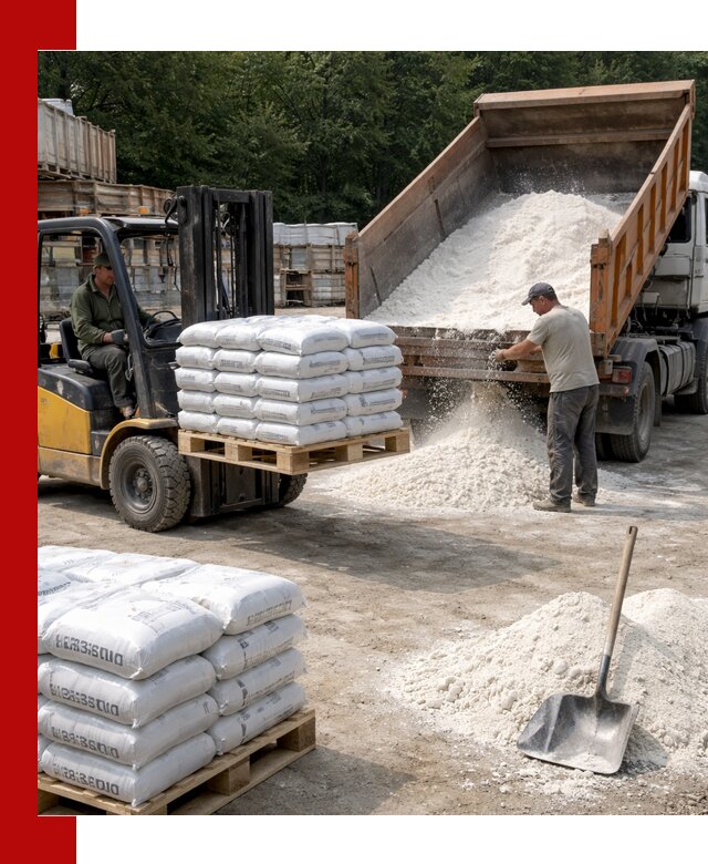 Доставка строительной извести оптом и в розницу в Краснокамске