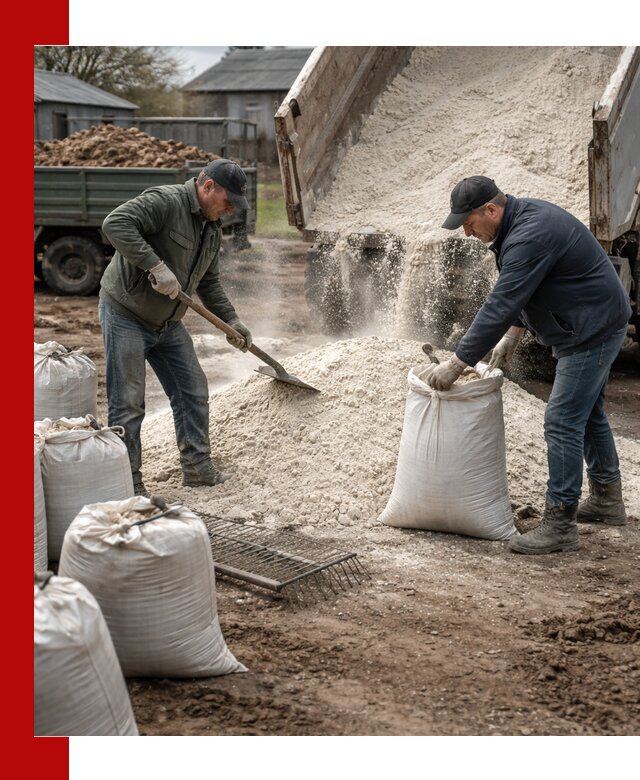 Доставка извести пушонки в Краснокамске оптом и мелким оптом