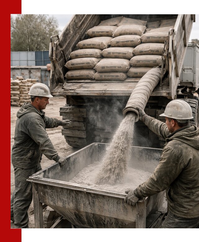 Доставка цемента М400 в Краснокамске оптом и в розницу