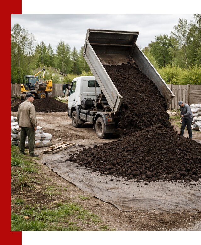 Доставка качественного почвогрунта в Краснокамске оптом и в розницу