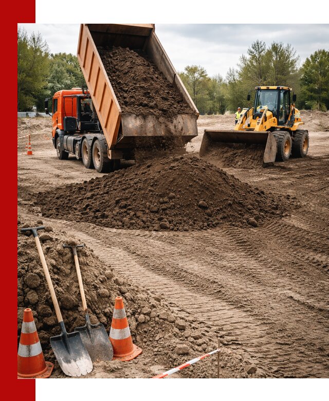 Поставка и доставка планировочного грунта в Краснокамске