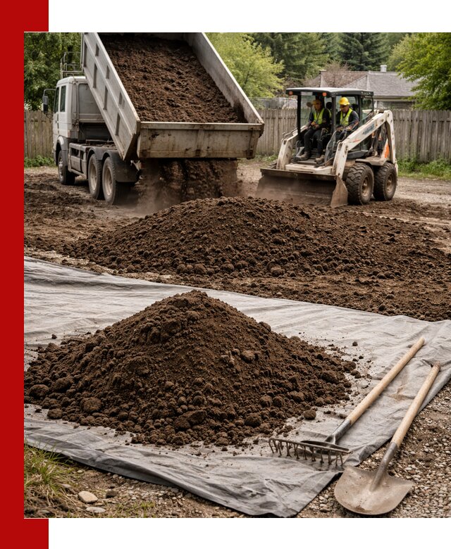 Грунт для отсыпки участка с доставкой в Краснокамске