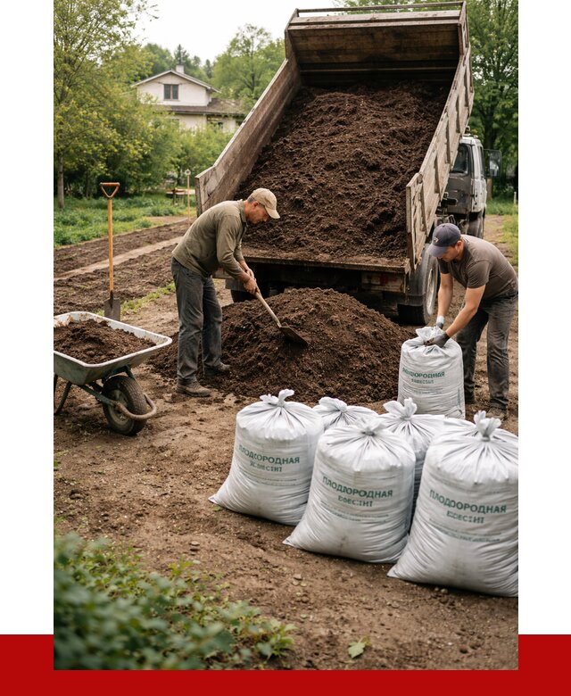 Плодородная смесь в Краснокамске от 4258 р./куб с доставкой | ПРОНЕРУДКнм