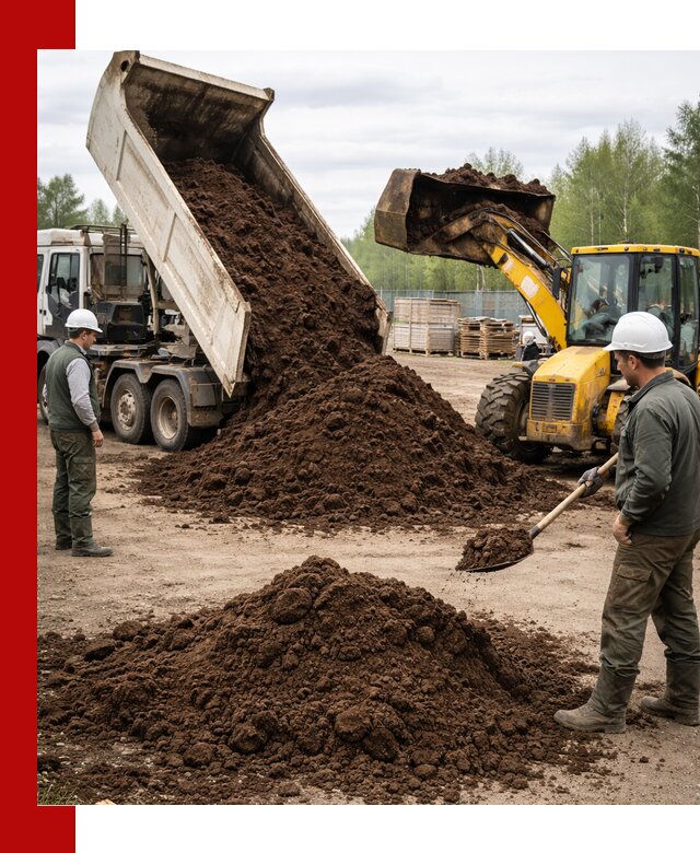 Доставка торфа оптом и в мешках в Краснокамске