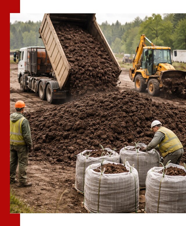 Доставка нейтрального торфа в Краснокамске оптом и в розницу