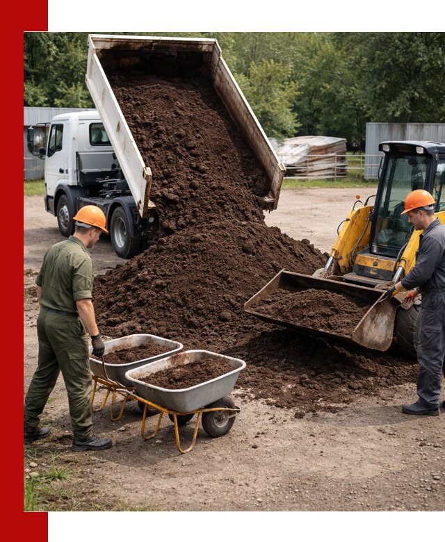 Доставка торфо-земляной смеси в Краснокамске для огорода и ландшафта