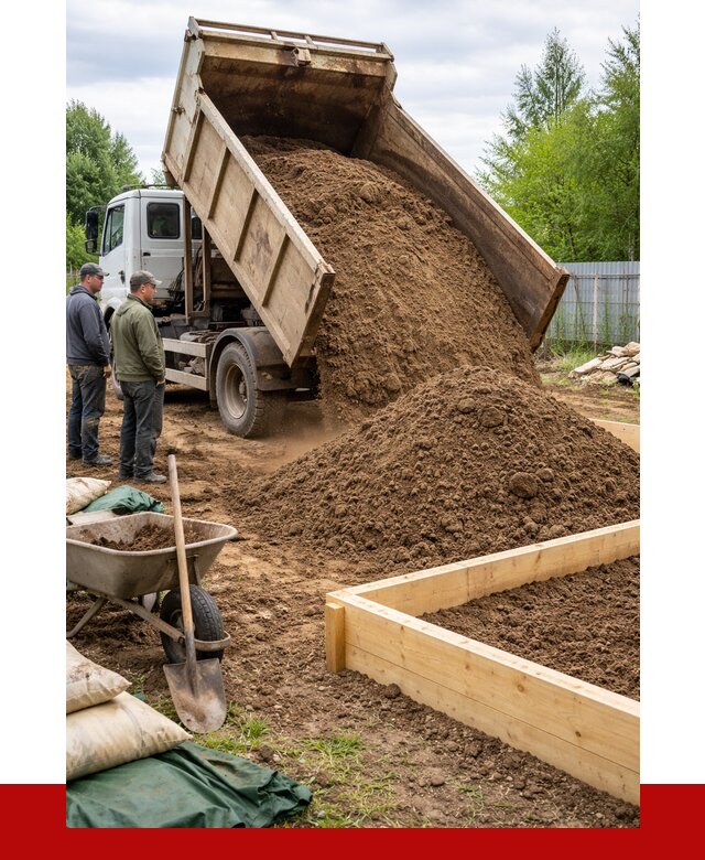 Торфо песчаная смесь в Краснокамске с доставкой от 1875 р. | ПРОНЕРУДКнм