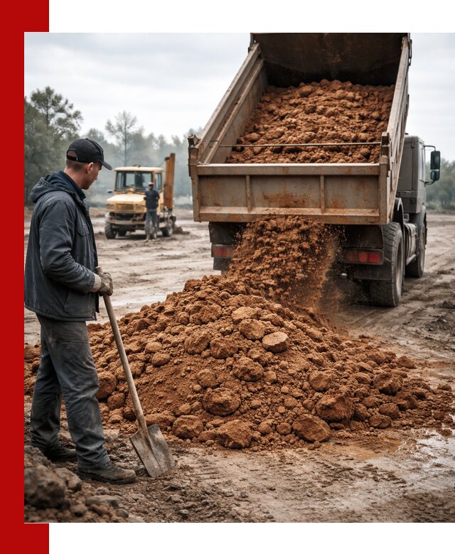 Глина для засыпки в Краснокамске с доставкой самосвалами