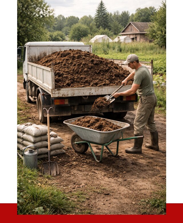 Купить коровий навоз с доставкой в Краснокамске от 1825 р. | ПРОНЕРУДКнм